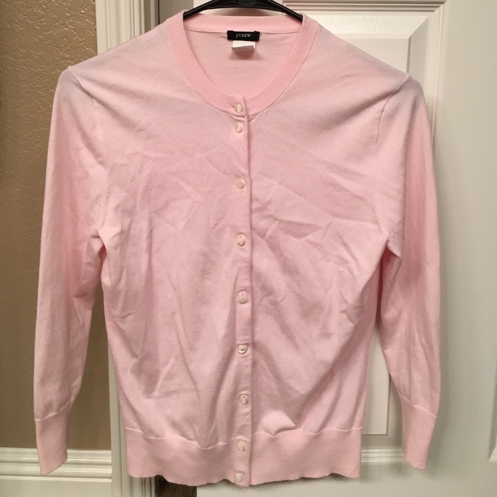 Pink JCrew Cardigan