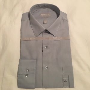 VanHeusen Silver Fitted Dress Shirt
