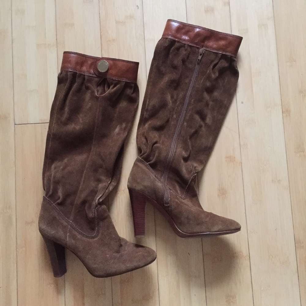 BrownSuede Michael Kors Slouch Boots EUC! 6.5