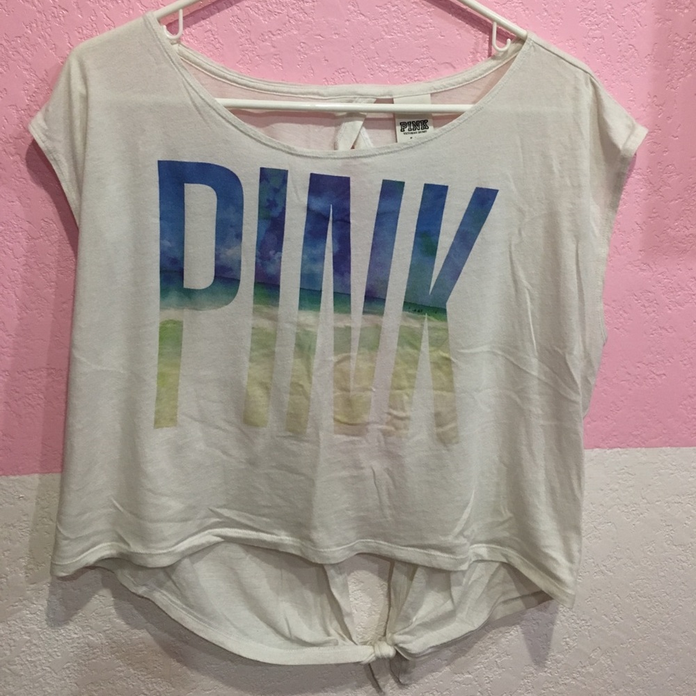 RARE Victoria's Secret PINK open back shirt