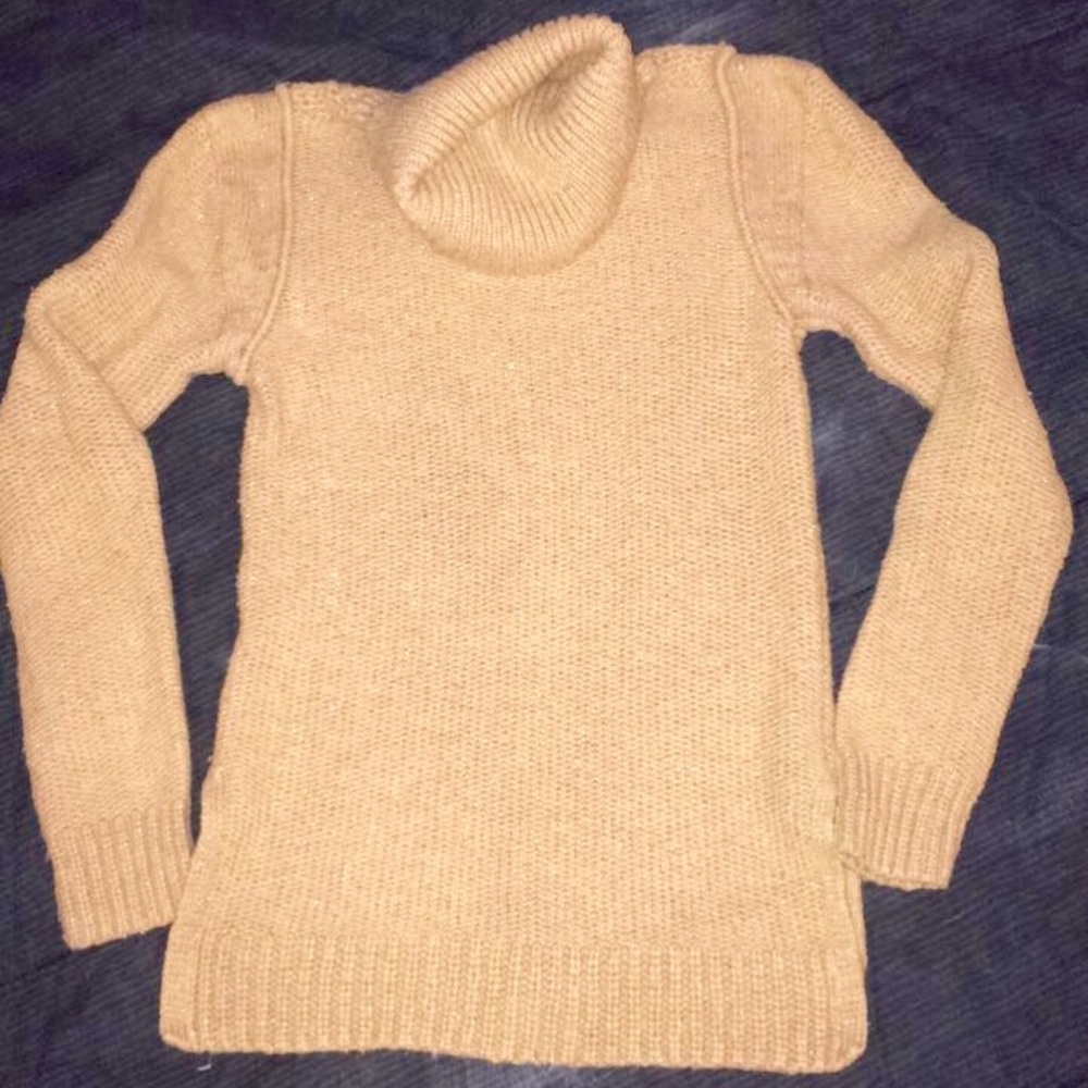 Tan Glitter Sweater