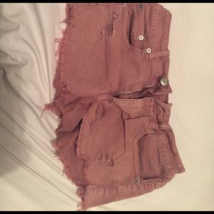 rusted colored shorts