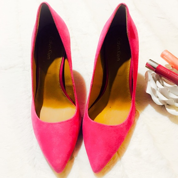Calvin Klein Shoes - ‼️PARTY SALE‼️Barbie Pink Calvin Klein Heels