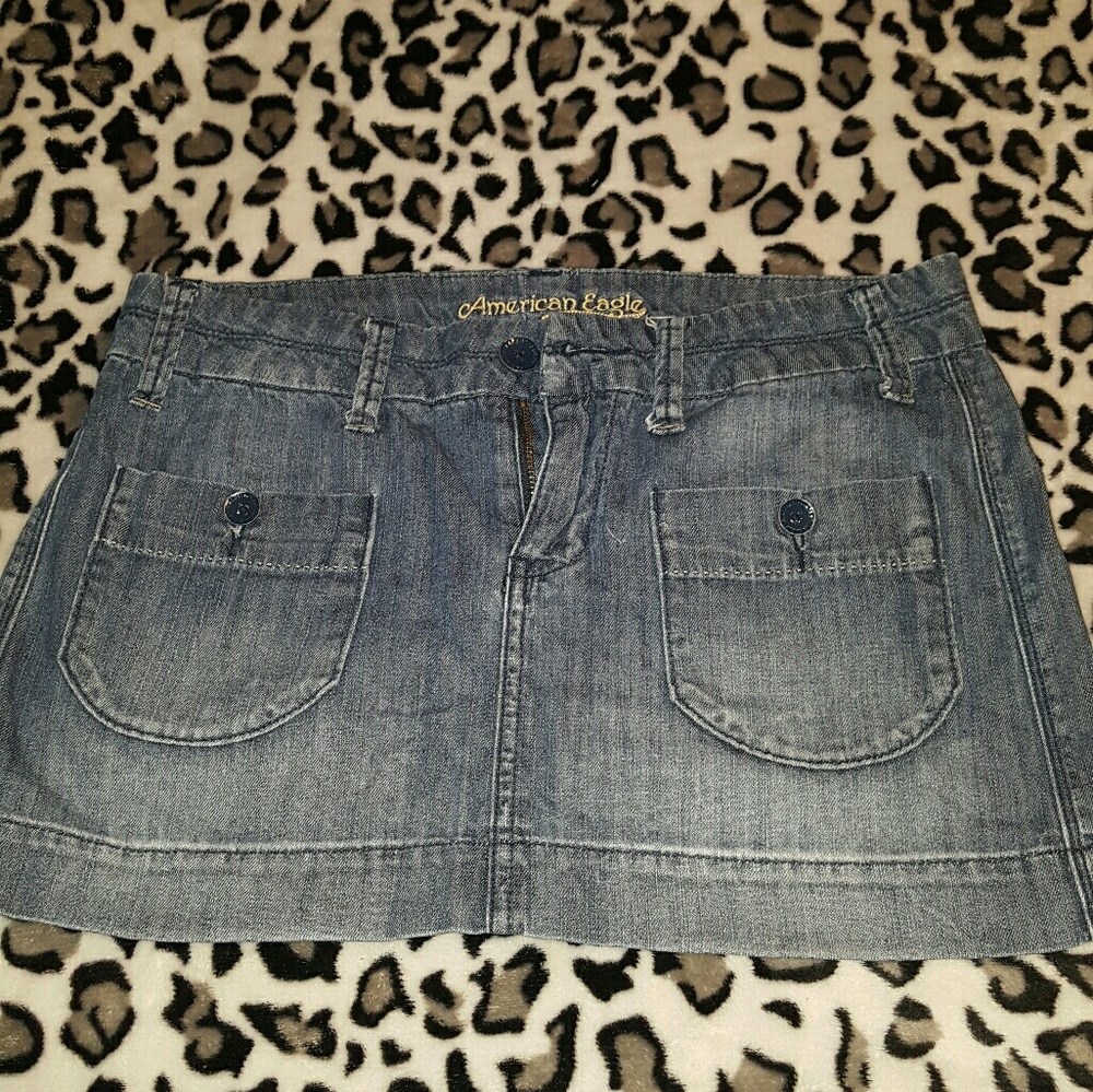 American Eagle Denim Mini Skirt