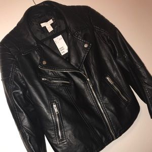 Faux leather jacket