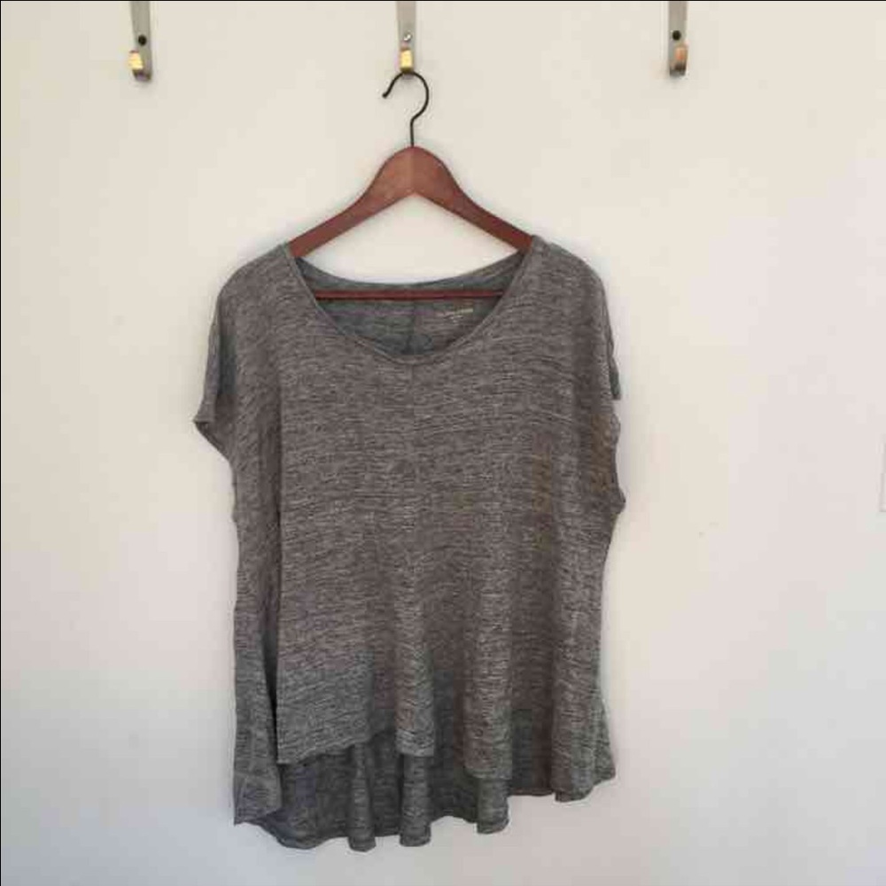 Eileen fisher flowy grey tshirt