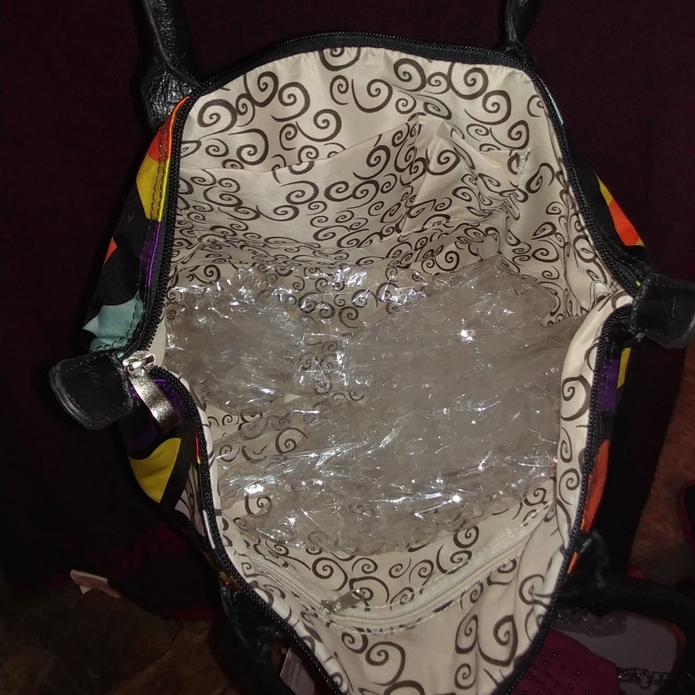 Multicolor  70's style handbag - Picture 3 of 5
