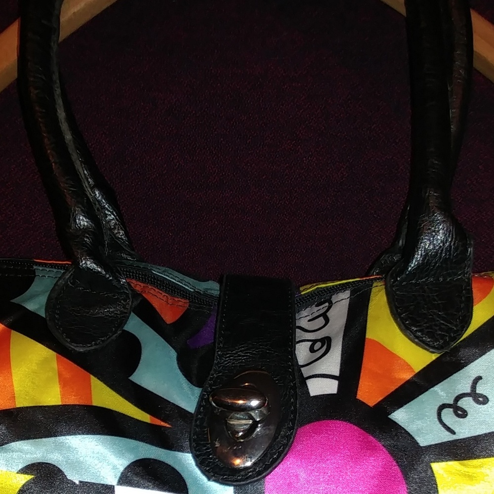 Multicolor  70's style handbag - Picture 5 of 5