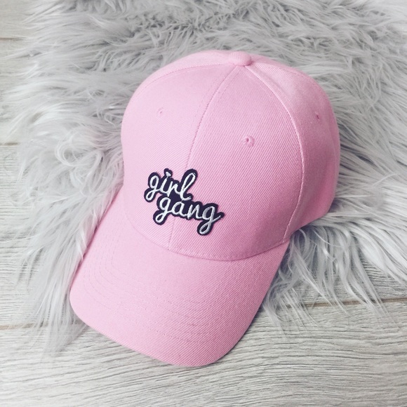 Topshop Accessories - Girl Gang Pink Dad Hat