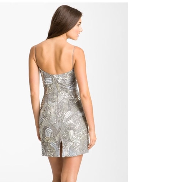 Sean Collection spaghetti strap sequin minidress - Picture 2 of 6