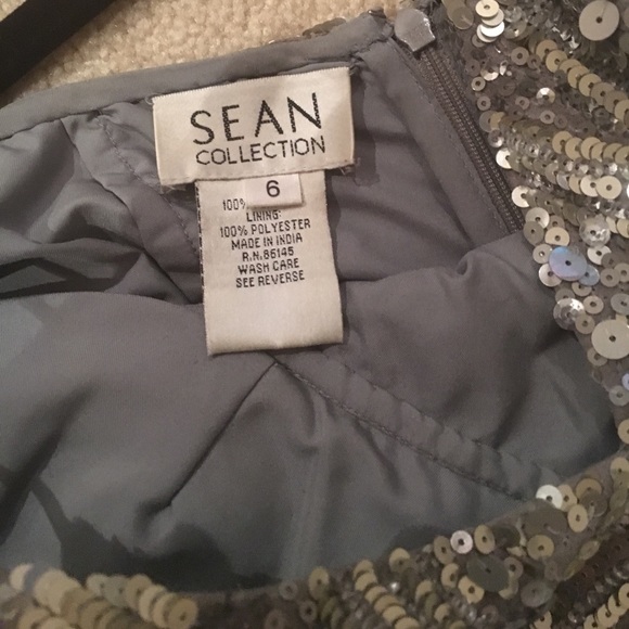 Sean Collection spaghetti strap sequin minidress - Picture 6 of 6