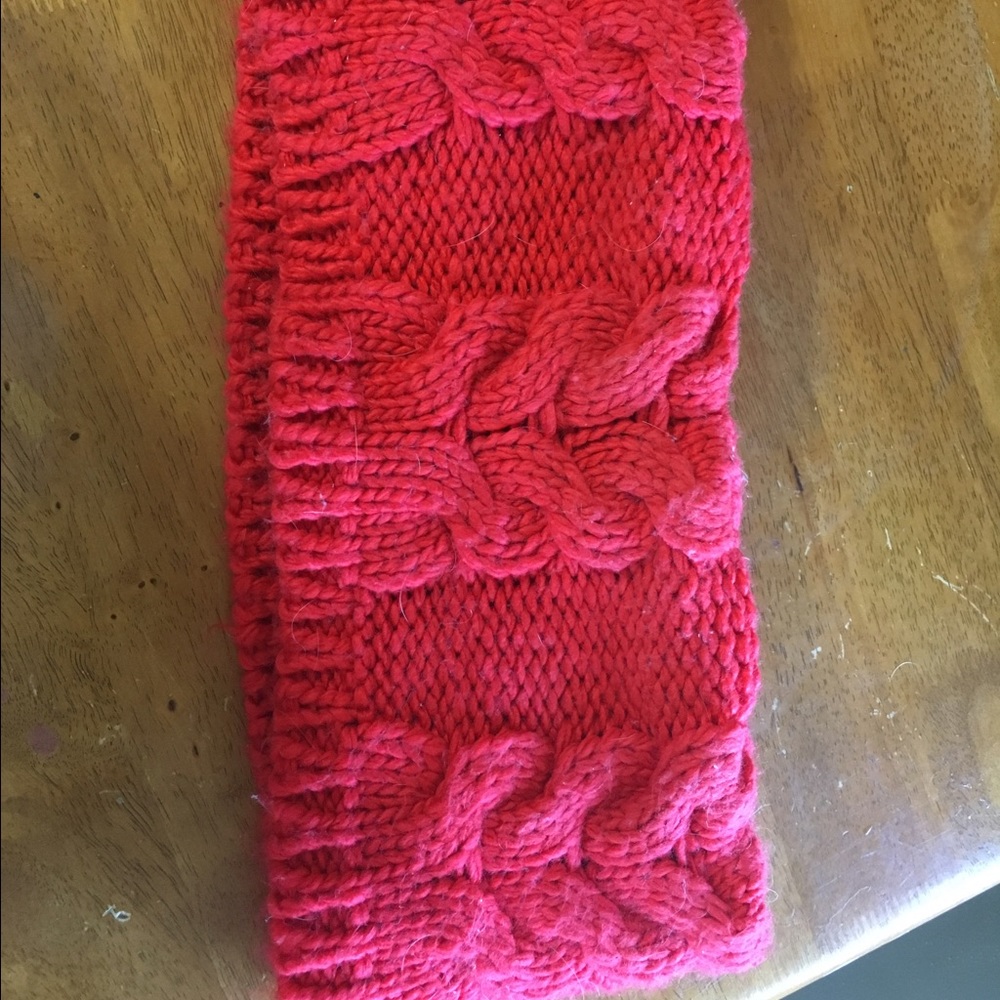 Funnel neck infinity scarf