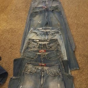 6 pair of Mens Express Jeans 32 x 30