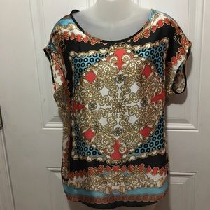 Vercase Print Blouse Top