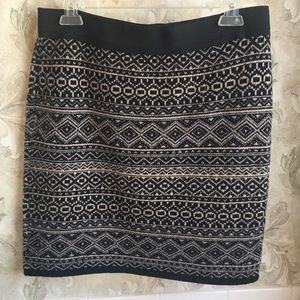 Black & Cream Geometric Stretch Mini Joe Fresh