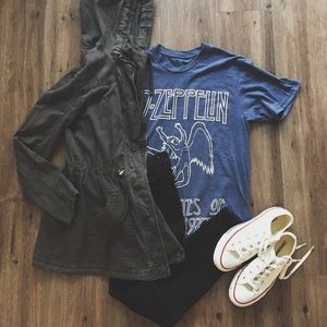 Mossimo Dark Grey Utility Jacket - Size S