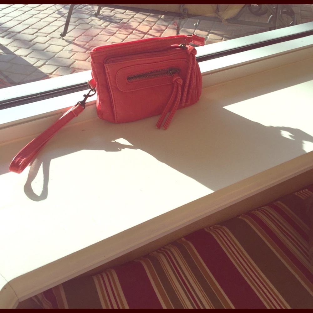 Pink wristlet