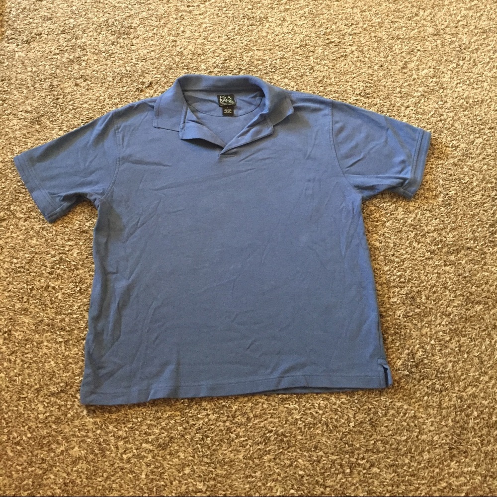 Blue Jos A Bank Executive Collection Shirt.