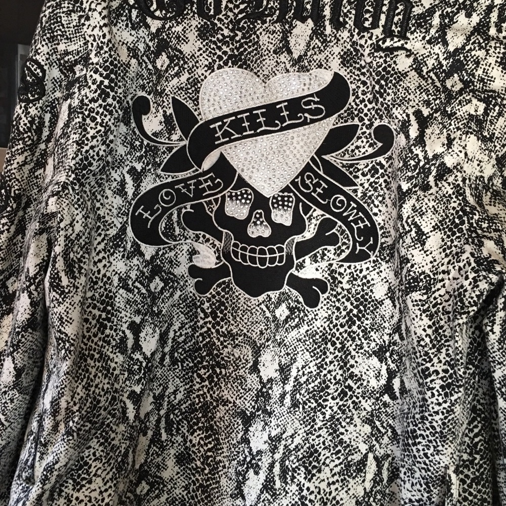 Ed hardy trench coat