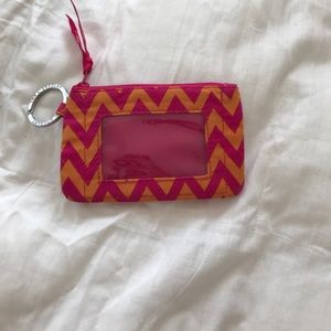ID card holder keychain