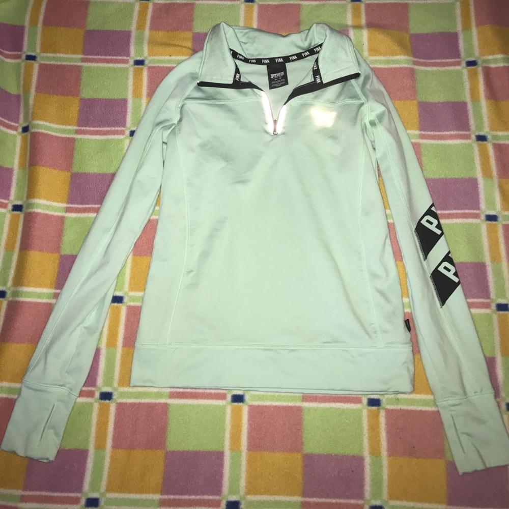 PINK HALF ZIP⭕️SOLD⭕️