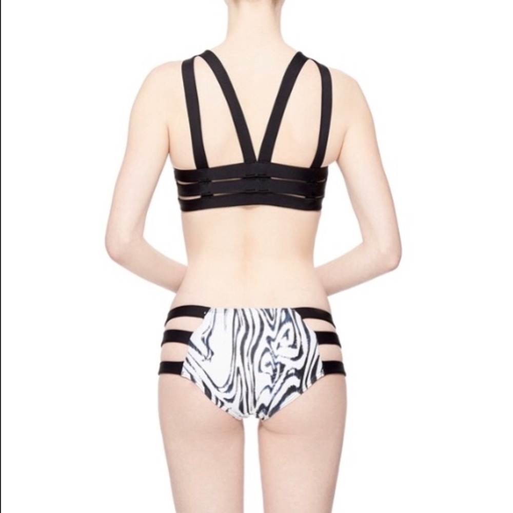 Cute boutique zebra patterned swim suit