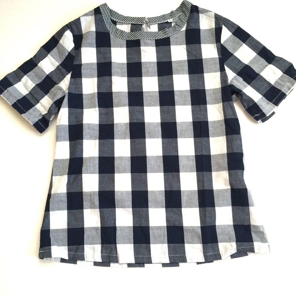 Plaid box top nwot - Picture 3 of 3