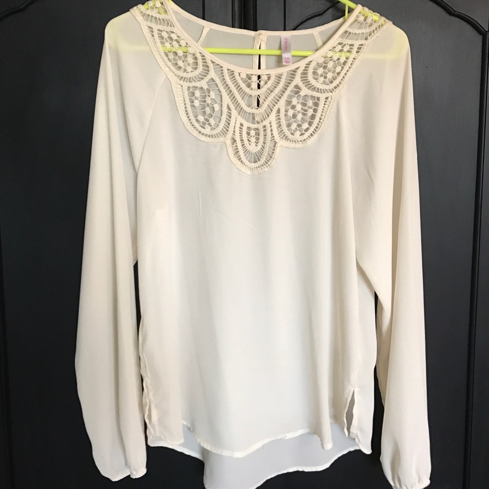 💫 REDUCED 💫New cream sheer top