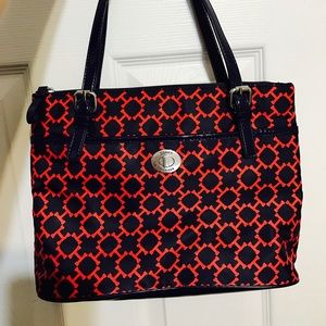 Red and Navy Blue Tommy Hilfiger purse
