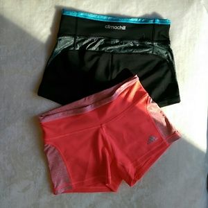 2 Adidas Climachill Compression Shorts