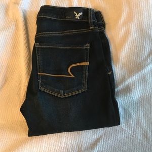 American eagle dark wash skinny jeans