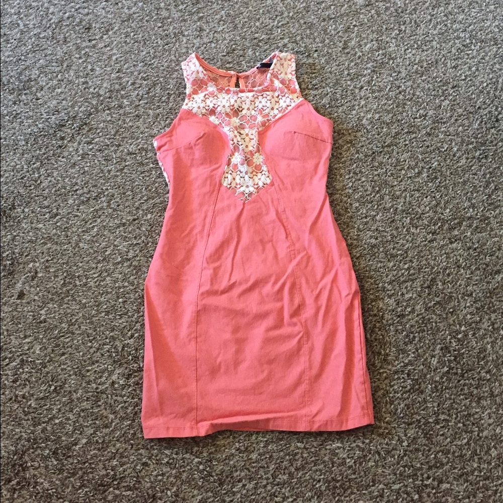 Beautiful slim fit coral dress