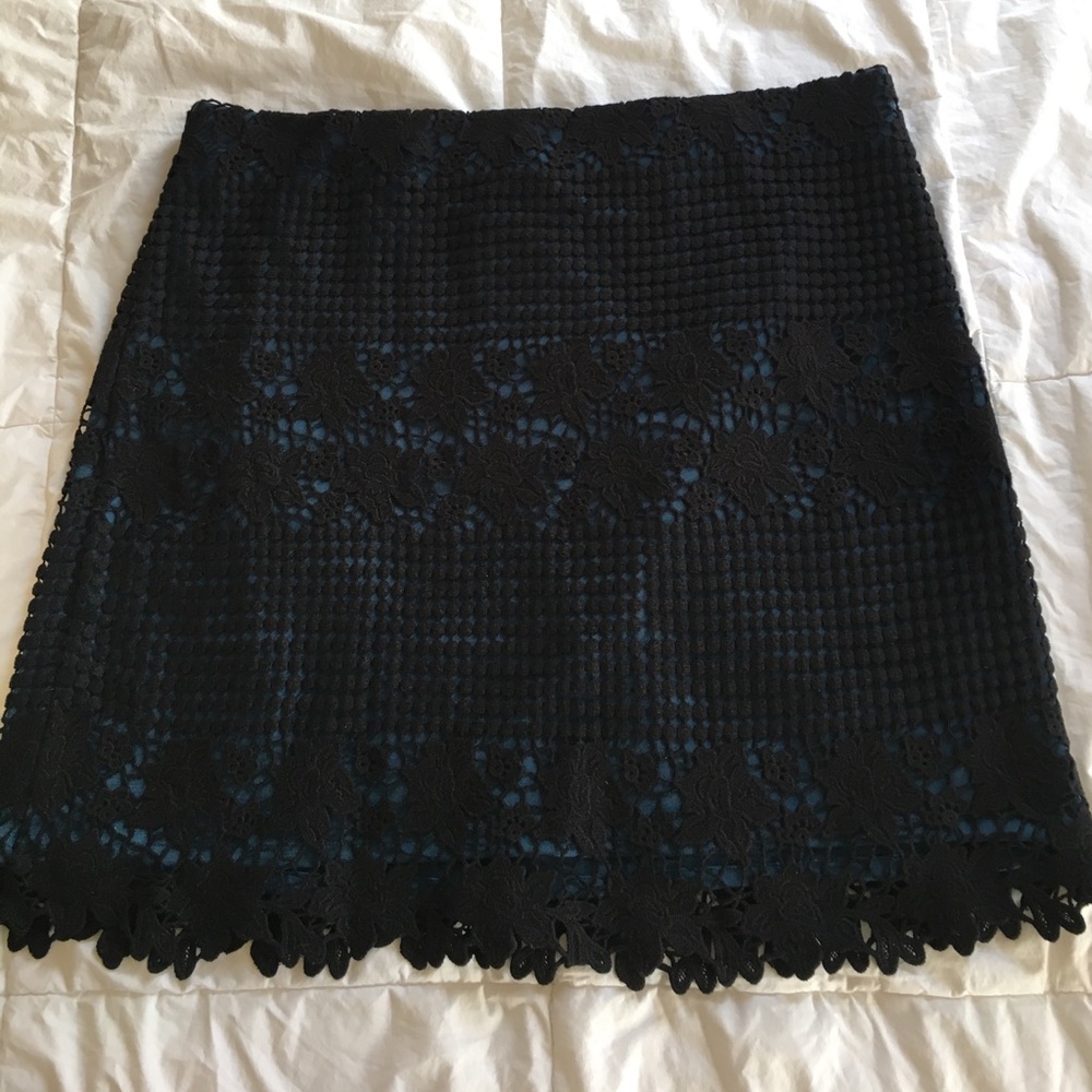 LOFT Lace Overlay Skirt