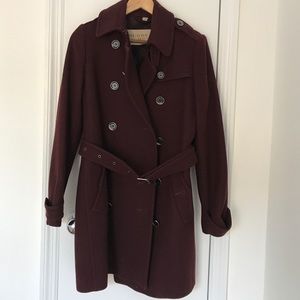 Burberry Brit  Coat double breasted Wool Blend
