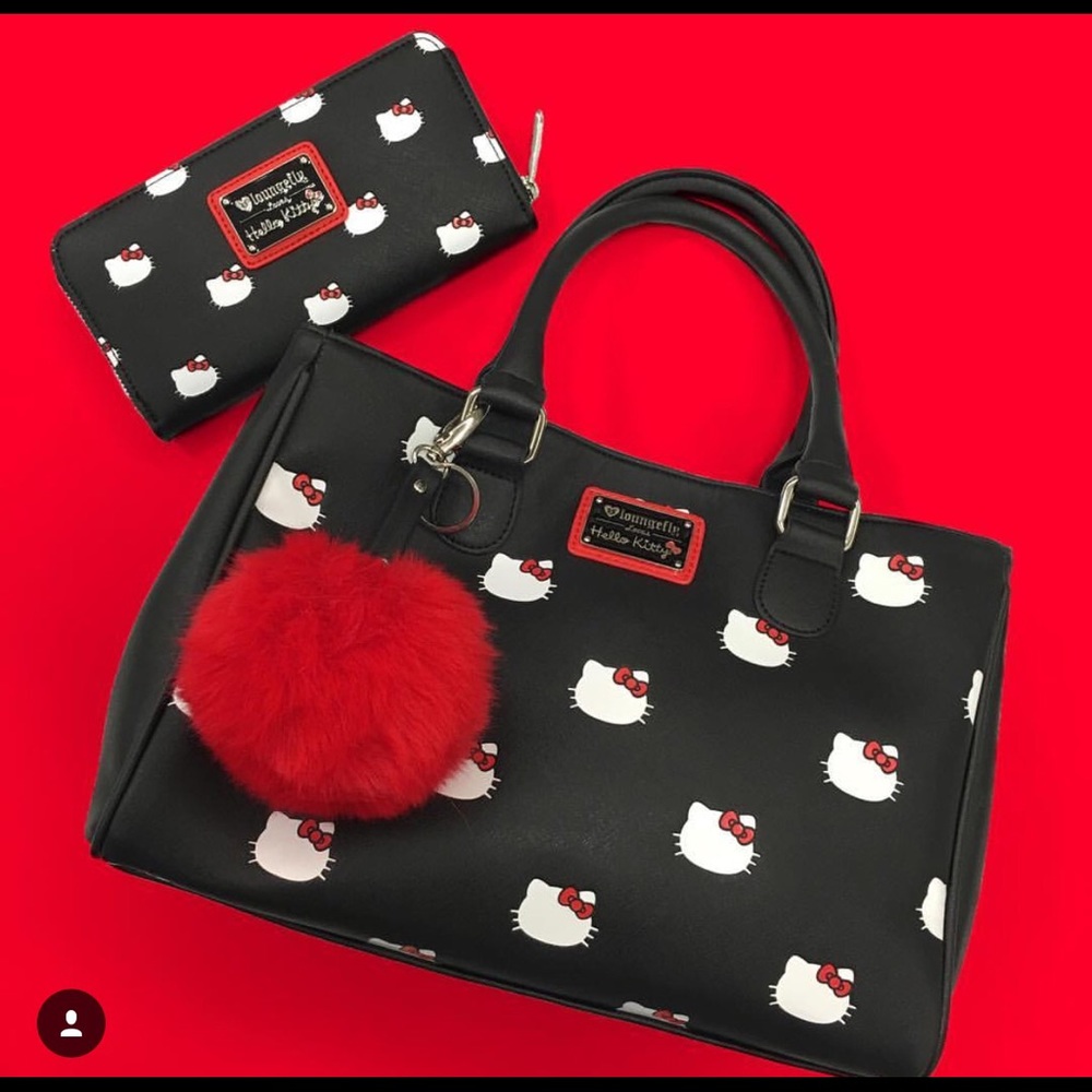 NWT Hello Kitty  pom pom Wallet