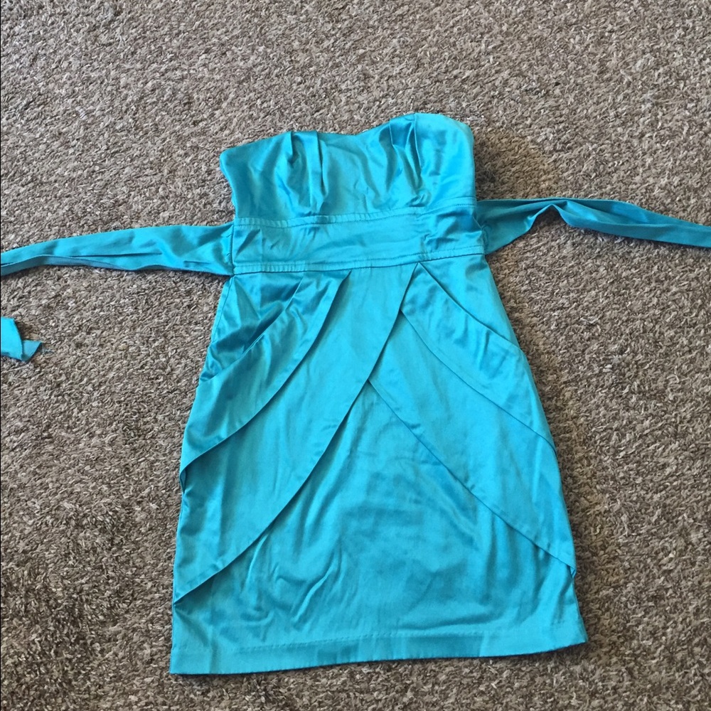 Short silk dress