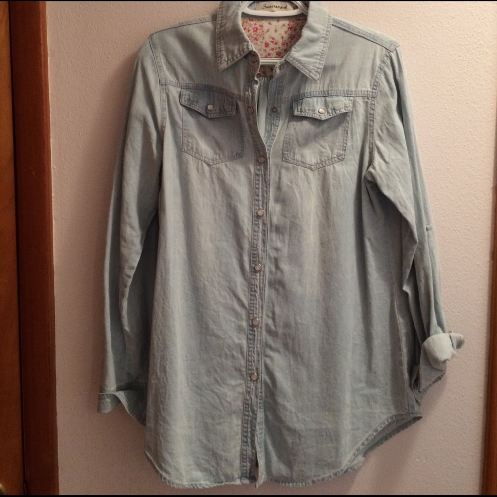 Sweetangal Denim Blouse