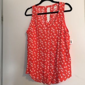 Orange Patterned Tank