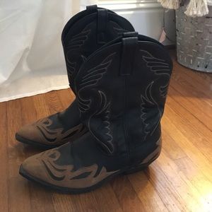 Genuine leather cowboy boots