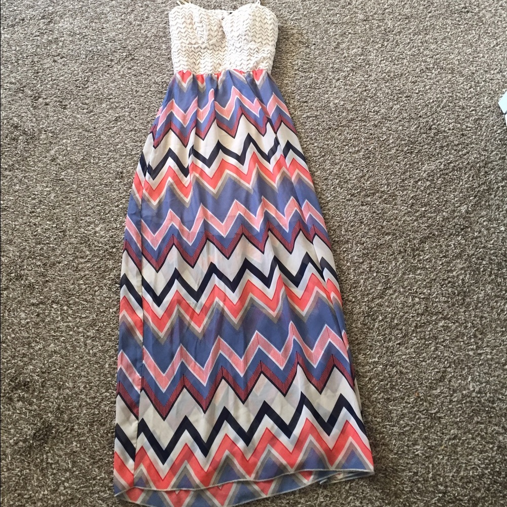 Chevron Maxi Dress