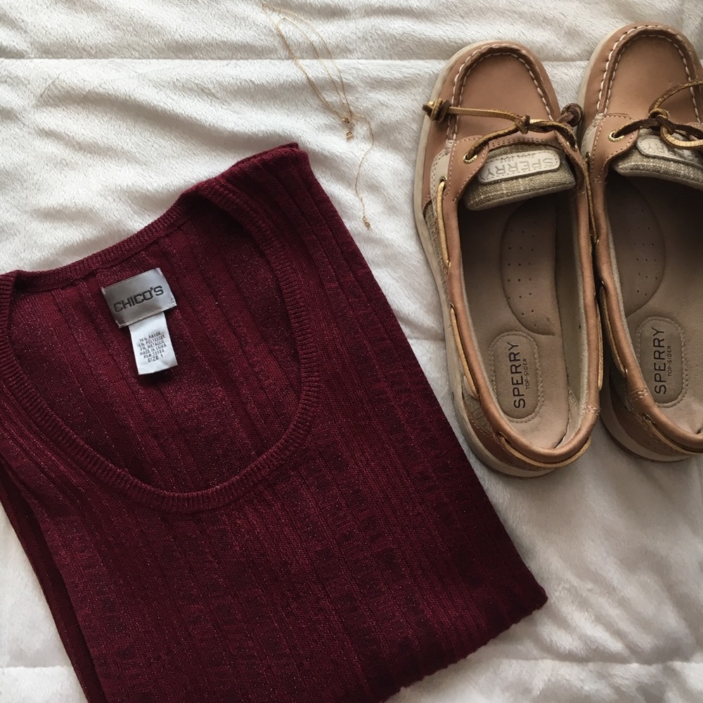 Chico's Red Sweater - Size 1