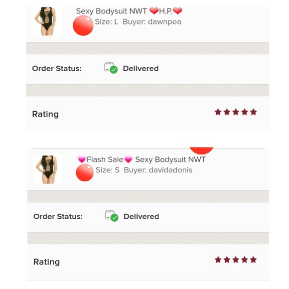 🚫SOLD🚫   💖LAST ONE: SIZE: M💖 Bodysuit 💖H.P.💖 - Picture 5 of 5