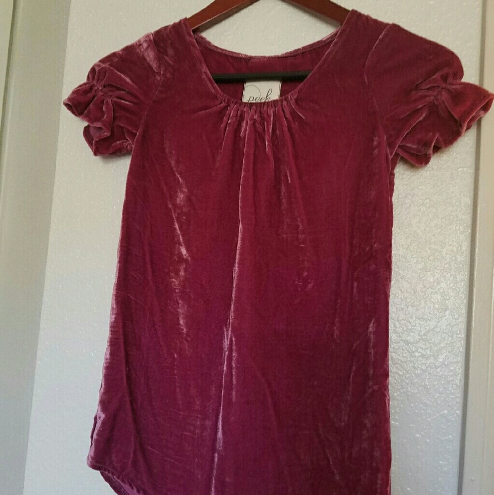 Beautiful girls Peek velvet dress