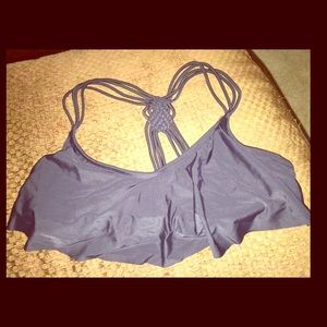 Macrame Back Flounce Bikini Top