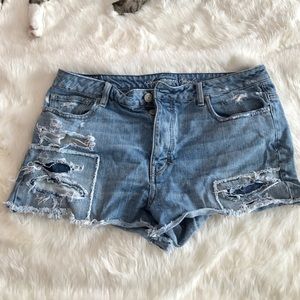 American Eagle Distressed Jean Shorts