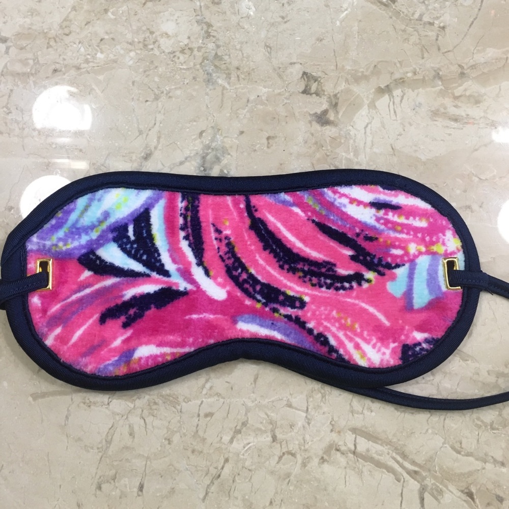 Never used. Lilly Pulitzer sleep mask/travel mask
