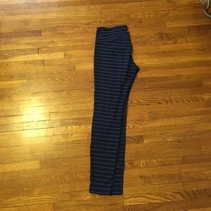 Athleta striped chaturanga tights