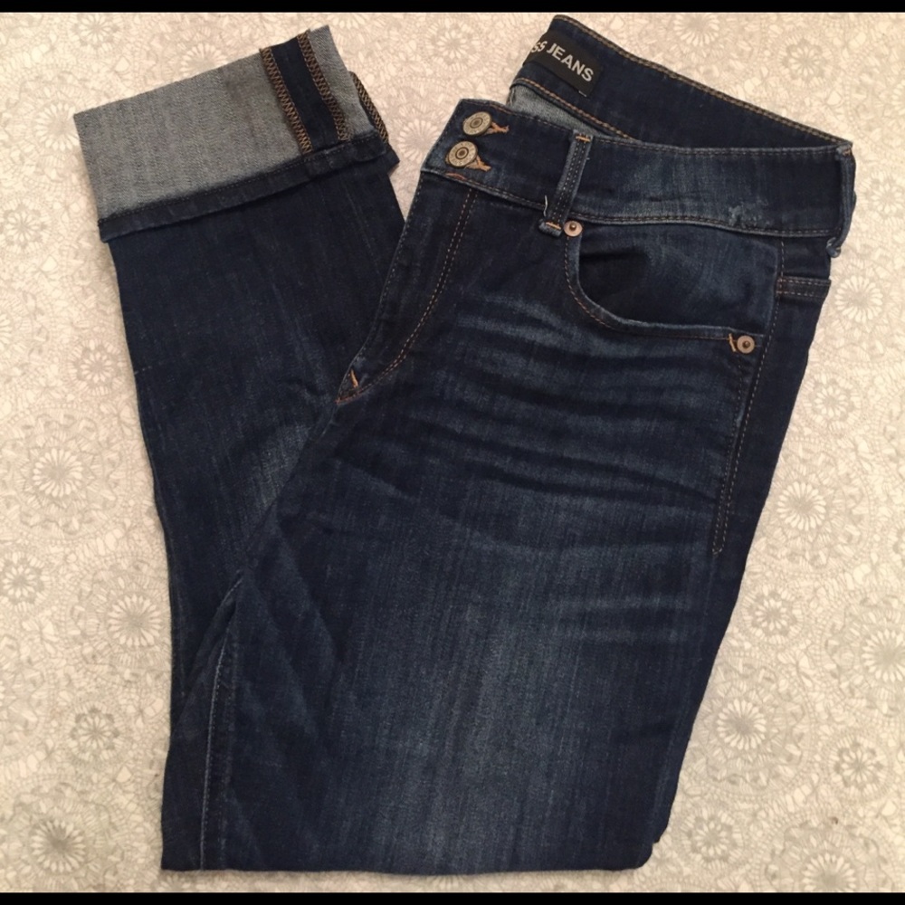 Express cropped jean legging mid rise