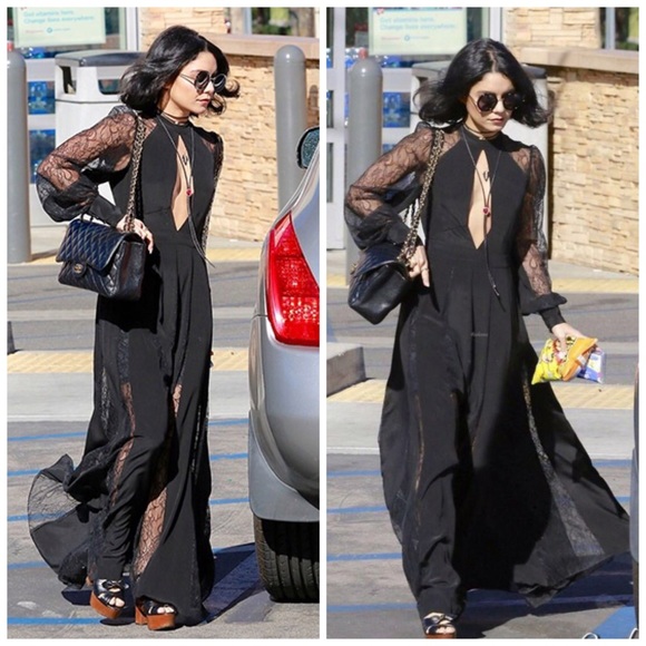 HP 🎉 EXPRESS EDITION LUXE LACE INSET MAXI DRESS - Picture 7 of 8