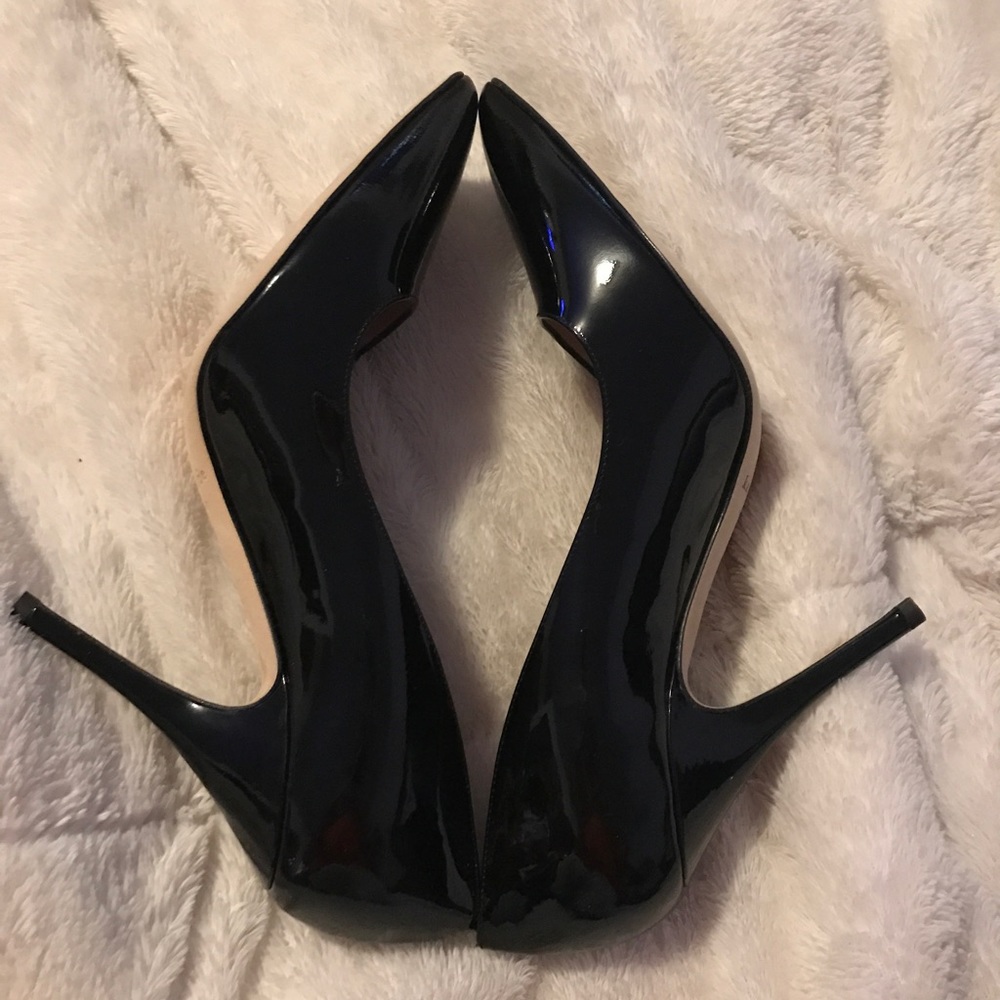 Kate Spade black licorice pumps heels